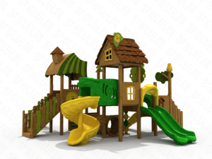 幼兒園木制滑梯4